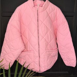 all in motion Pink Quilted Zip Jacket Never worn!